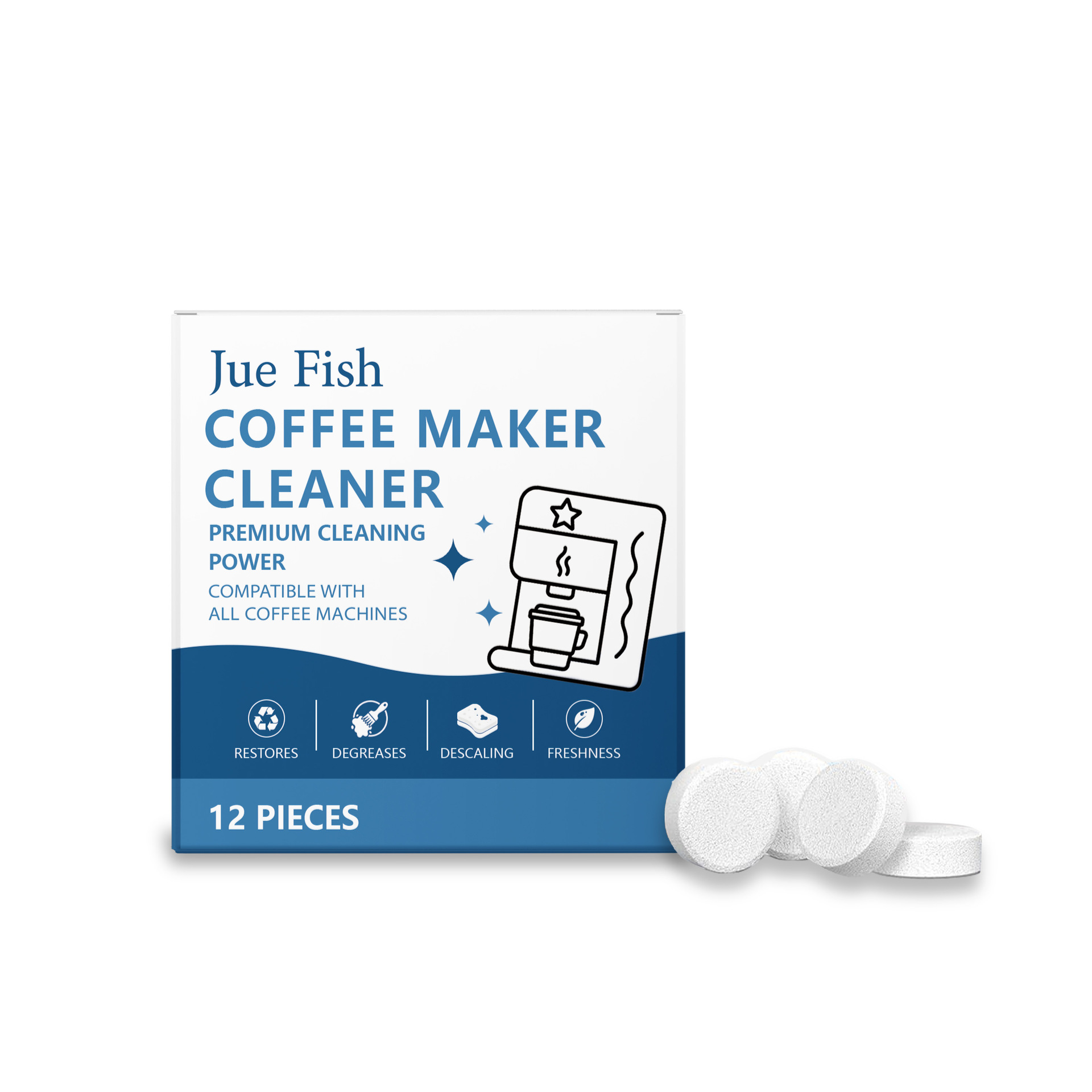 Backflush Tablet Cleaner - Tabletas de Limpieza para Cafeteras, Desincrustante