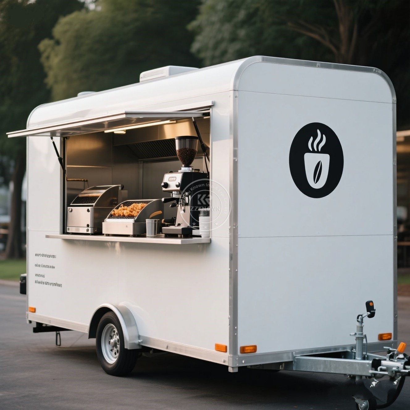Coffee Van Equipment - Camión de comida móvil con furgoneta