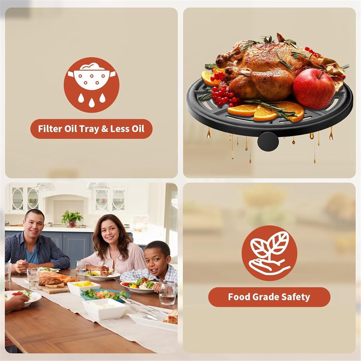 Ninja Air Fryer Af101 - Bandeja de repuesto AS62 para freidora