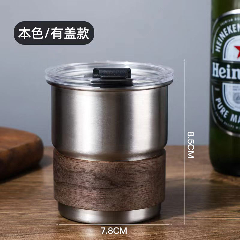 Taza de acero inoxidable con l - Coffee Equipment Logo reseña y precio