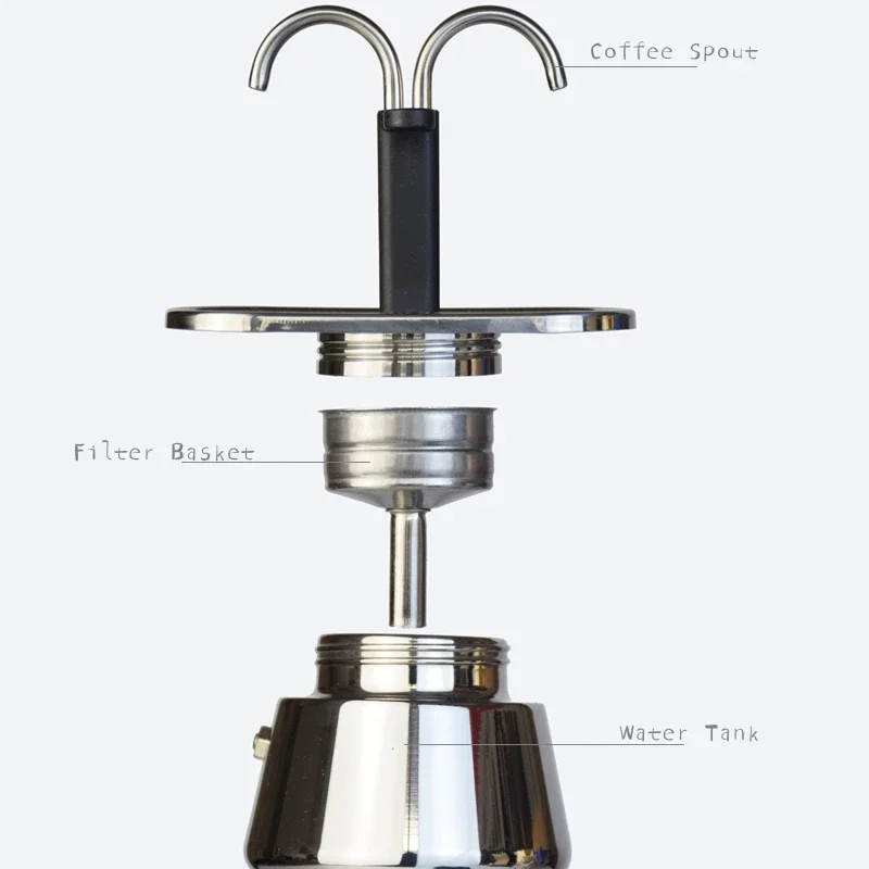 Mini olla Moka de 200ML, doble - Coffee Equipment Wdt reseña y precio