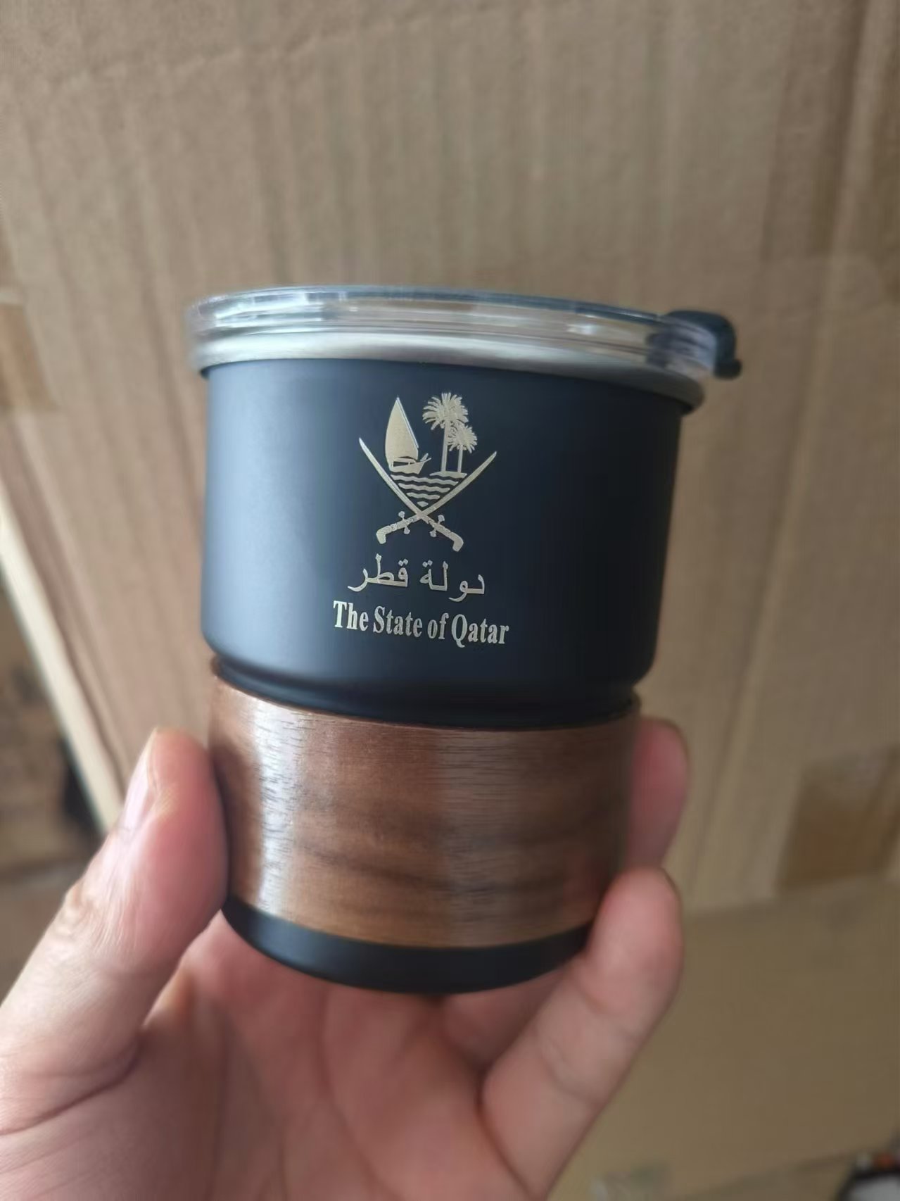 Taza de acero inoxidable con l - Coffee Equipment Logo reseña y precio