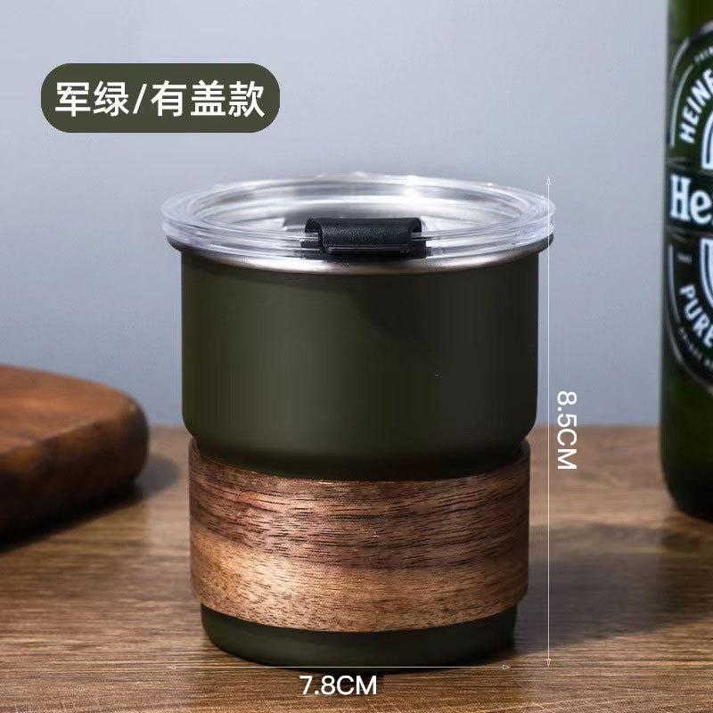 Taza de acero inoxidable con l - Coffee Equipment Logo reseña y precio