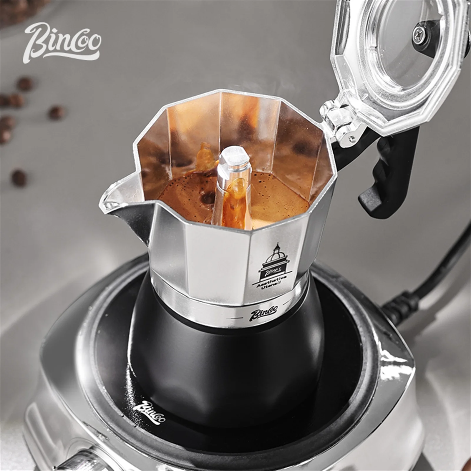 BINCOO Olla Moka de doble válv - Coffee Equipment Wdt reseña y precio