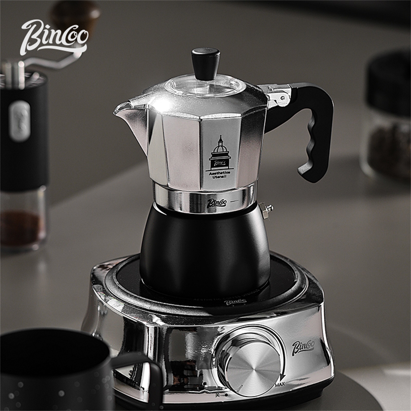 BINCOO Olla Moka de doble válv - Coffee Equipment Wdt reseña y precio