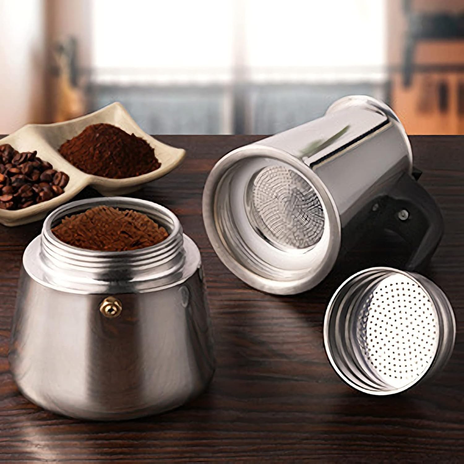 4/6/9 tazas Moka Pot Caffe Taz - Coffee Equipment Wdt reseña y precio