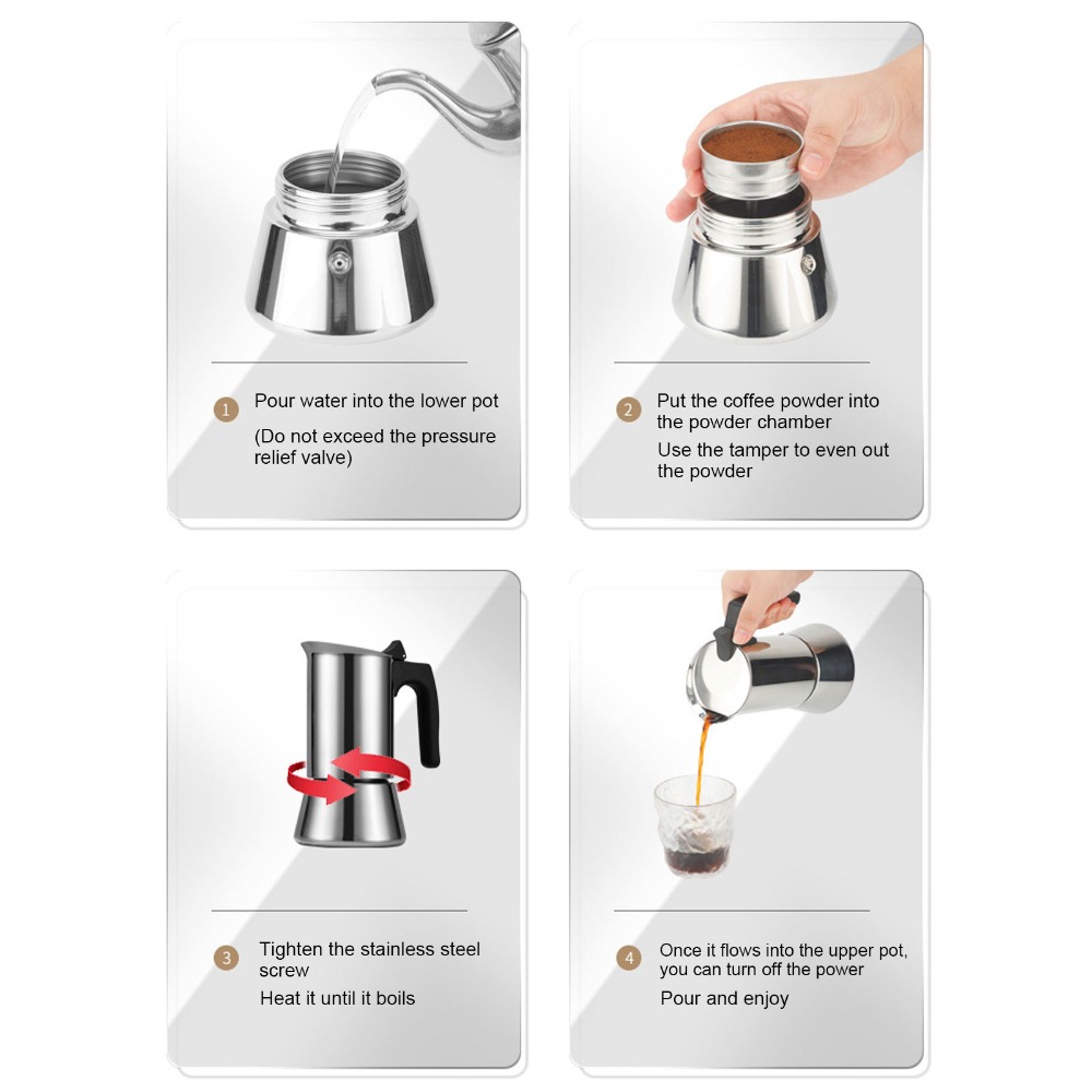 Cafetera Moka de Acero Inoxida - Coffee Equipment Wdt reseña y precio