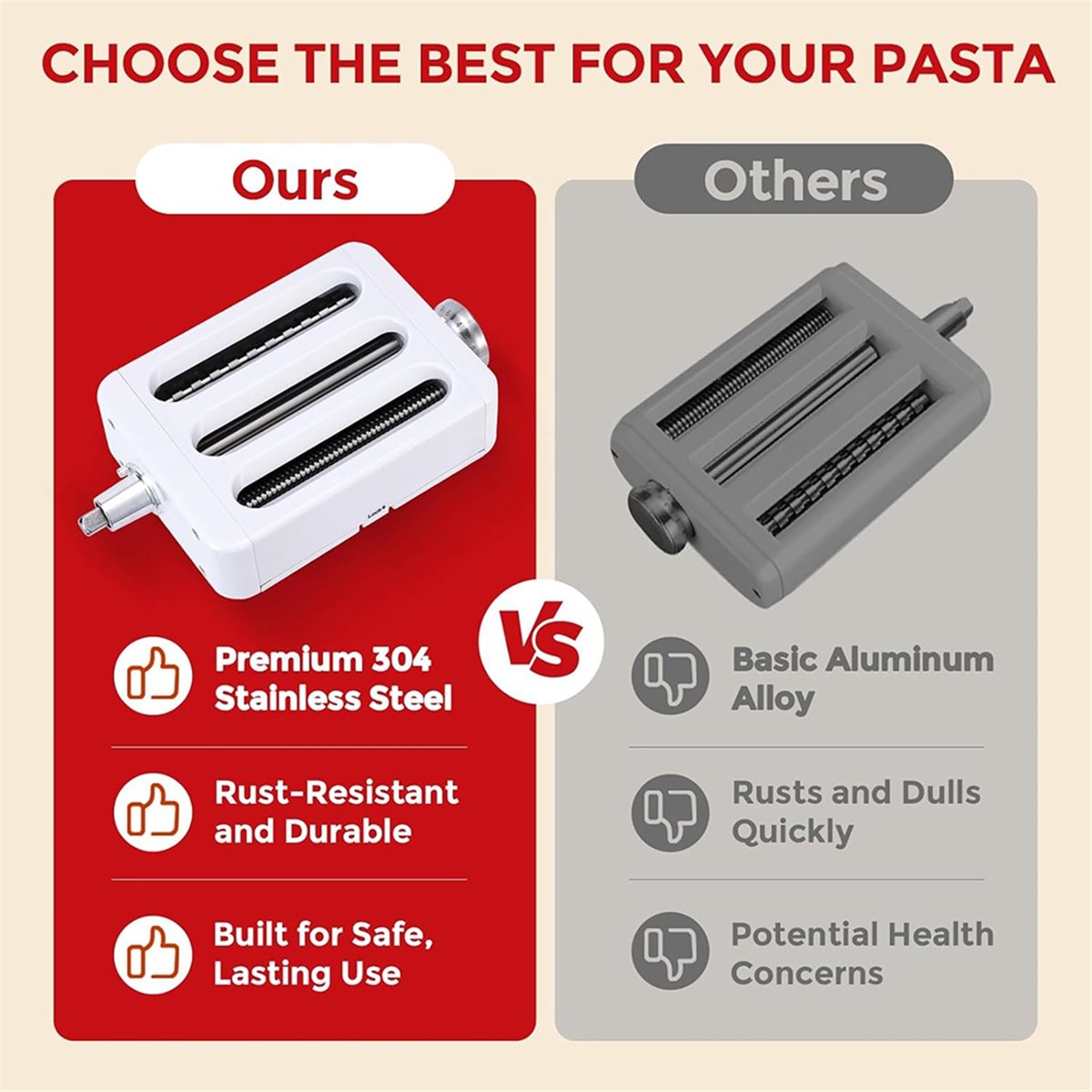 Accesorio para hacer pasta 3 e - Kitchenaid Mixer Hand Mixer reseña y precio