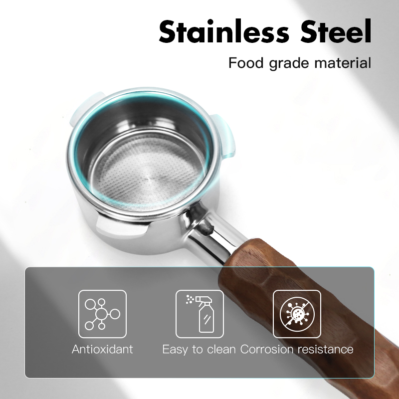 Portafiltro sin fondo para caf - Coffee Equipment Tools reseña y precio