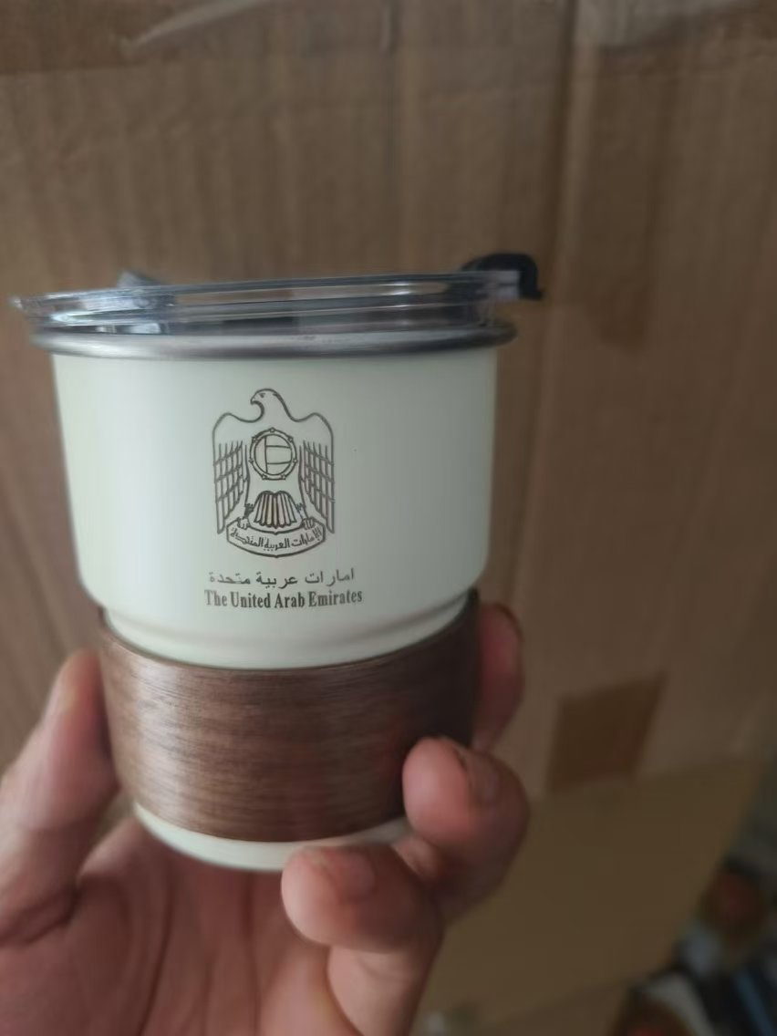 Taza de acero inoxidable con l - Coffee Equipment Logo reseña y precio